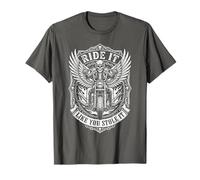 Ride Like You Stole It Biker Funny Dad Mens Motorcycle Lover Camiseta
