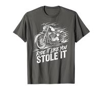 Ride Like You Stole It Biker Funny Dad Mens Motorcycle Lover Camiseta
