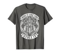 Ride Like You Stole It Biker Funny Dad Mens Motorcycle Lover Camiseta