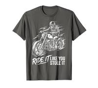 Ride Like You Stole It Biker Funny Dad Mens Motorcycle Lover Camiseta