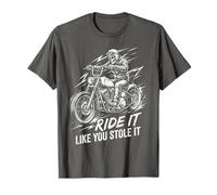Ride Like You Stole It Biker Funny Dad Mens Motorcycle Lover Camiseta