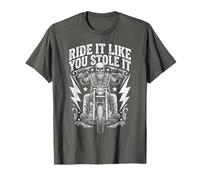 Ride Like You Stole It Biker Funny Dad Mens Motorcycle Lover Camiseta