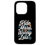Ride More Worry Less Bike Surfing Lover Carcasa para iPhone 15 Pro