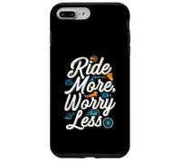 Ride More Worry Less Bike Surfing Lover Carcasa para iPhone 7 Plus/8 Plus