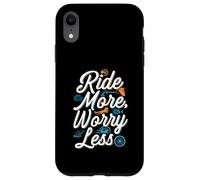 Ride More Worry Less Bike Surfing Lover Carcasa para iPhone XR