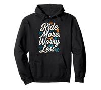 Ride More Worry Less Bike Surfing Lover Sudadera con Capucha