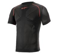 Ride Tech V2 Top Short Sleeve Summer Negro y rojo XS/S