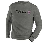 Ride The D Train New York City Subway NYC Metro Transit Fan Gift Funny Urban Commuter Jersey Unisex Gris Size M
