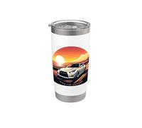 Ride the Horizon JDM Japan Drift Culture Speed Car Rally S17 Vaso térmico de acero inoxidable de doble pared