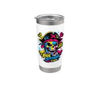 Ride The Storm, Pirate Skull Storm Adventure Graphic Vaso térmico de acero inoxidable de doble pared