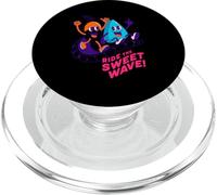 Ride The Sweet Wave, diseño Retro de neón y Frutas para Surf PopSockets PopGrip para MagSafe