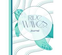 Ride the Waves Turtle Journal - Ocean Themed Notebook for Kids | Cute Sea Turtle School Supplies with Lined Pages