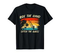 Ride The Wind Atrapa las olas | Sailboard Windsurfer Camiseta