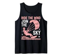 Ride The Wind Únete al Sky Kite Surfing Camiseta sin Mangas