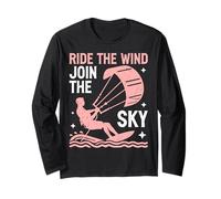 Ride The Wind Únete al Sky Kite Surfing Manga Larga