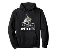 Ride Witches Ciclista Funny Halloween Bruja Sudadera con Capucha