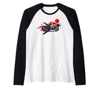 Ride with Passion Explore The Thrill of The Ride Sunset tee Camiseta Manga Raglan