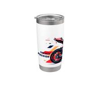 Ride With Passion Explore the Thrill of the Ride Sunset Tee Vaso térmico de acero inoxidable de doble pared