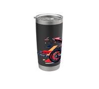 Ride With Passion Explore the Thrill of the Ride Sunset Tee Vaso térmico de acero inoxidable de doble pared