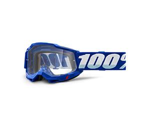 Ride100percent Gafas de Ciclismo 100% Accuri 2, Azul/Blanco, Lente Transparente