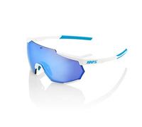 Ride100percent RACETRAP - Movistar Team White - Hiper Blue Multilayer Mirror Lens