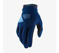 100% Guantes de bicicleta Ridecamp – Azul marino – Talla S para hombre