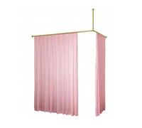 Rideau diviseur de pièce en Forme de L, Support métallique monté Sur le mur de la Vie privée, pour l'installation de Salon de beauté Chambre hôpital
