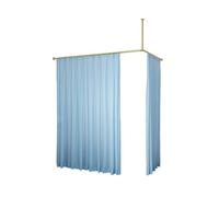 Rideau diviseur de pièce en Forme de L, Support métallique monté Sur le mur de la Vie privée, pour l'installation de Salon de beauté Chambre hôpital