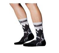 Ridefyl, Calcetines Ciclismo Hachazos, Talla M-L, Unisex, Deportes, MTB, Running, Crossfit, Fitness, Caña Alta, Divertido, Transpirable