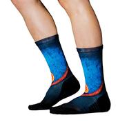 Ridefyl Calcetines Deportivos Ciclismo, CrossFit y Running - Caña Media Crew - Transpirables, Forma Anatómica - Unisex - Diseños Originales (FR/ES, Números, 41, 46, Regular, Regular, Superdescender)