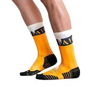 Ridefyl Calcetines Deportivos Ciclismo, CrossFit y Running - Caña Media Crew - Transpirables, Forma Anatómica - Unisex - Diseños Originales (FR/ES, Números, 41, 46, Regular, Regular, Ride and Beer)