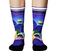Ridefyl Calcetines Deportivos Ciclismo, CrossFit y Running - Caña Media Crew - Transpirables, Forma Anatómica - Unisex - Diseños Originales (FR/ES, Números, 41, 46, Regular, Regular, 3x7)