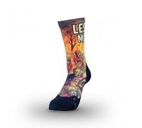 Ridefyl Calcetines Less Likes More Km | Ciclismo, trail, crossfit o gimnasio | Transpirables, 15 cm, con ajuste anatómico | Más kilómetros, menos postureo