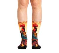Ridefyl Ciclismo Crossfit Deporte-Calcetines Casual, Gallo, ML Unisex