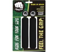 Ridefyl Puños de Bicicleta Super Comfy Accesorios Bicicleta Ciclismo Deporte Adultos Unisex Color Negro Talla Única 34 mm Fabricado en España, Estandar