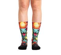 Ridefyl Ciclismo Crossfit Deporte-Calcetines Casual, The Monsters, ML Unisex