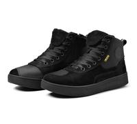 RIDEIRON Botas Moto Hombre Mujer Conforme a CE Zapatos Moto Impermeables, Suela Espesada Reforzada Antideslizante,Transpirables Cómodas con Cremalleras Laterales y Soporte para el Tobillo Negro 44