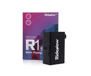 RIDENOW R1S - Mini Bomba de Aire eléctrica portátil para Bicicleta con Pantalla Medidor, 120 PSI, Recargable, Auto Stop, Válvula Presta Schrader, Corrección Automática E-Bike, MTB, Gravel, Carretera
