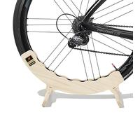 RIDENOW - Soporte para Bicicletas de Madera Compacto Compatible con Carretera, Gravel y MTB. Robusto y Duradero, Ahorra Espacio, Variedad de Colores Seguro y Elegante para el Hogar (Pino)