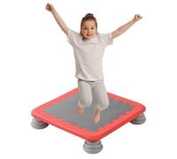 RIDEONMOP Mini trampolín para niños, trampolín para bebés, Equipo de Entrenamiento de integración sensorial para niños con Autismo, trampolín Cuadrado con Base Antideslizante.,Red a