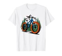 Rider De Fat Bike Neumático Ancho Ciclismo En Playa Rodar Camiseta