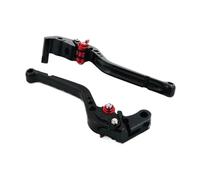 Riderai Palancas de embrague de moto Manetas de freno y embrague largas para Yamaha YZF R6 2005-2014 R1 R6S Negras