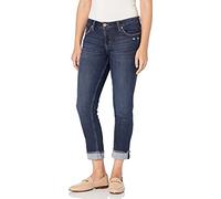 Riders by Lee Indigo Jeans Boyfriend con Flecos para Mujer, Oscuro Lavado, 46