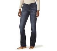 Riders by Lee Indigo Midrise Bootcut Jean Jeans, Negro, 40 Largo para Mujer