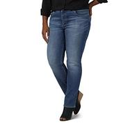 Riders by Lee Indigo - Pantalones Vaqueros para Mujer, Talla Grande, Rectos - Negro - 22W Largo