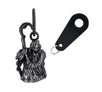 RiderVibe Campanas de motocicleta para motociclista, campanas de buena suerte, campanas de motociclista guardián con colgador, accesorio de motocicleta o llavero para la suerte, muerte, grande
