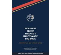 Rideshare Driver Mileage & Maintenance Log Book: Track Miles, Fuel, Expenses and Vehicle Service for Uber, Lyft and Delivery Drivers
