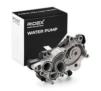 RIDEX 1260W0389 Bomba de agua mecánico con regulador de refrigerante con taladro para sensor termostato montado en bomba de agua Compatible con VW Polo V Hatchback 6R1, 6C1