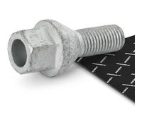 RIDEX 2070W0079 Tornillo de rueda Delantero Trasero Compatible con RENAULT Megane 3 Grandtour KZ0/1
