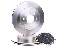 RIDEX 3405B0145 Kit Kit de discos de freno y pastillas Delantero sin tornillos compatible con VW Passat B7 Variant 365